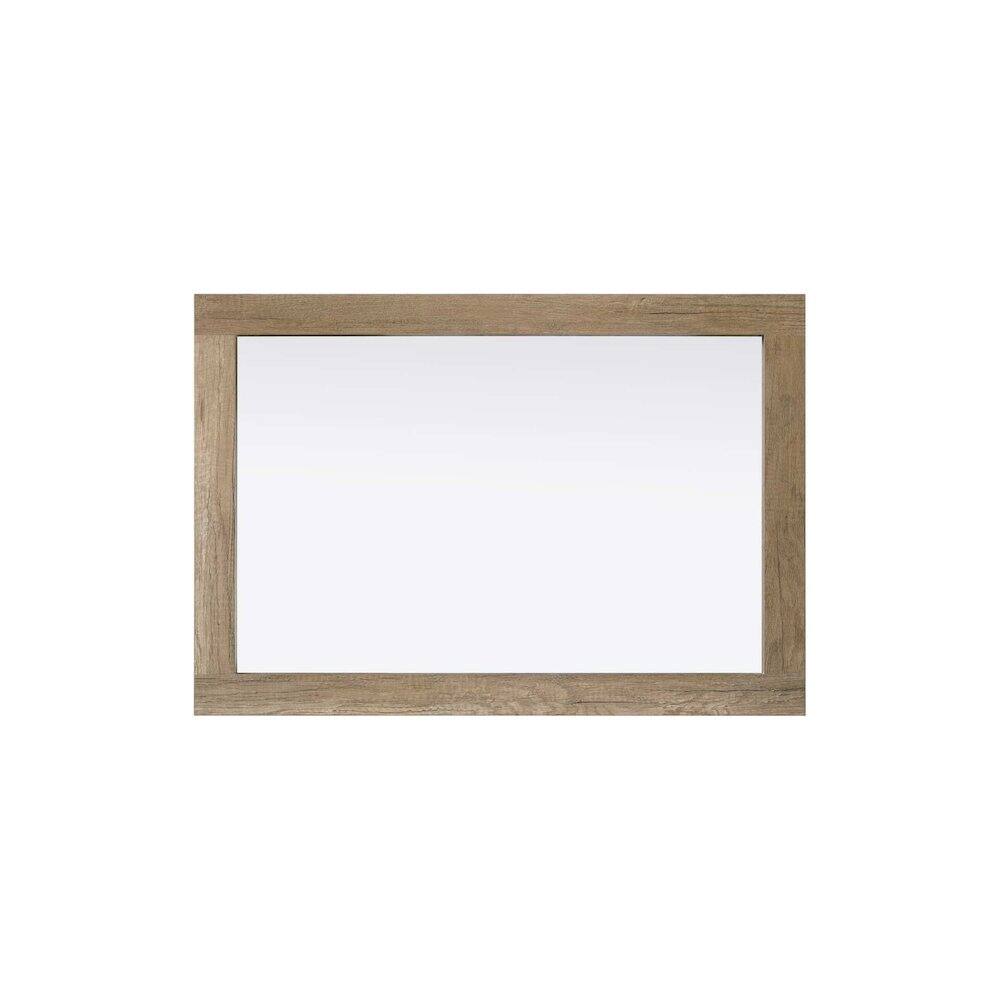 Alt View 2. Elegant Kitchen and Bath - Noah Wooden Rectangle Mirror 22 x 32 in Natural Oak - Natural Oak.