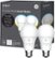 Front Zoom. C by GE - A19 Bluetooth Smart LED Bulb with Google Assistant/Alexa/HomeKit (2-Pack) - Adjustable White.