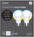 Alt View Zoom 12. C by GE - A19 Bluetooth Smart LED Bulb with Google Assistant/Alexa/HomeKit (2-Pack) - Adjustable White.