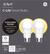 Alt View 12. C by GE - A19 Bluetooth Smart LED Bulb with Google Assistant/Alexa/HomeKit (2-Pack) - White Only.
