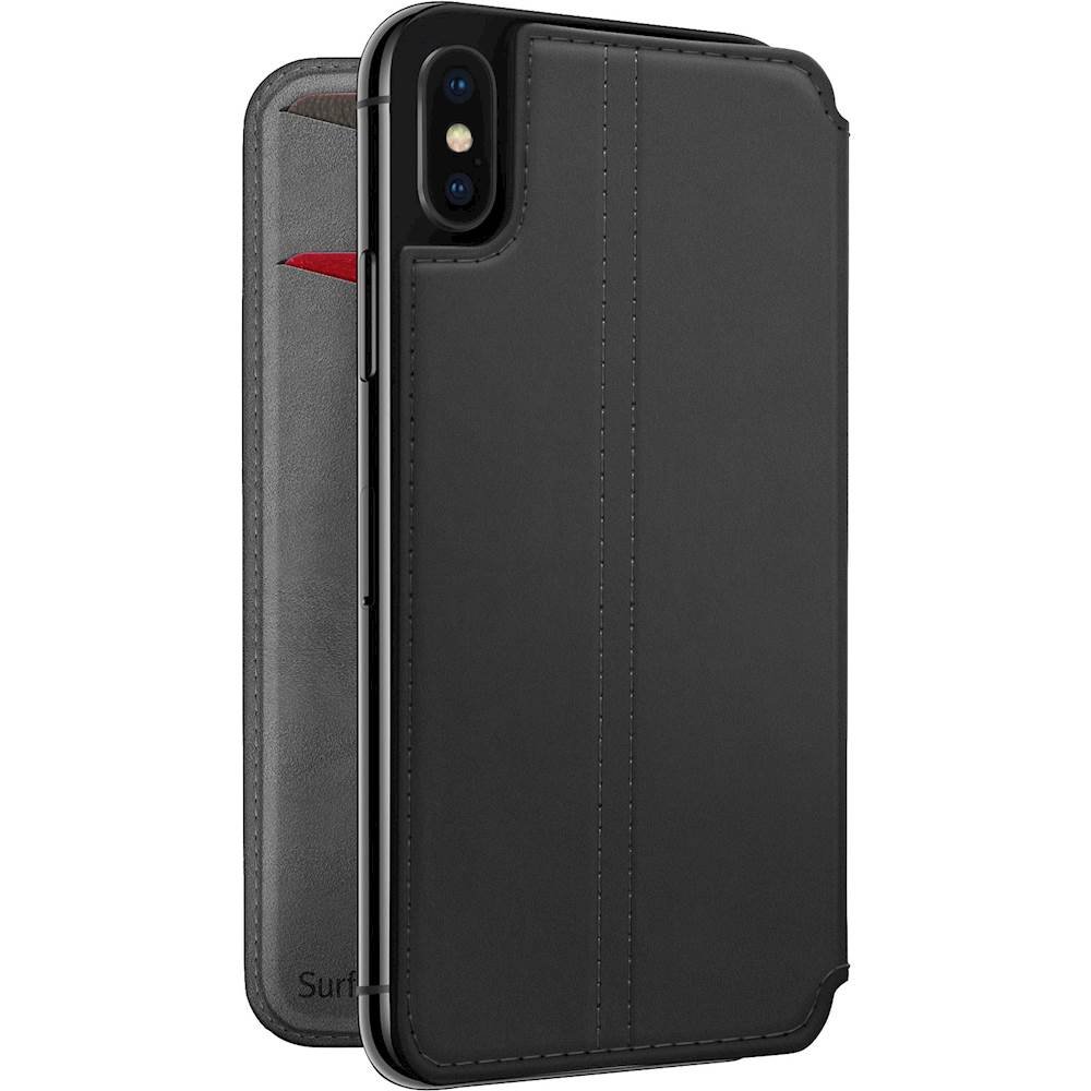 surfacepad case for apple iphone x and xs - classic black