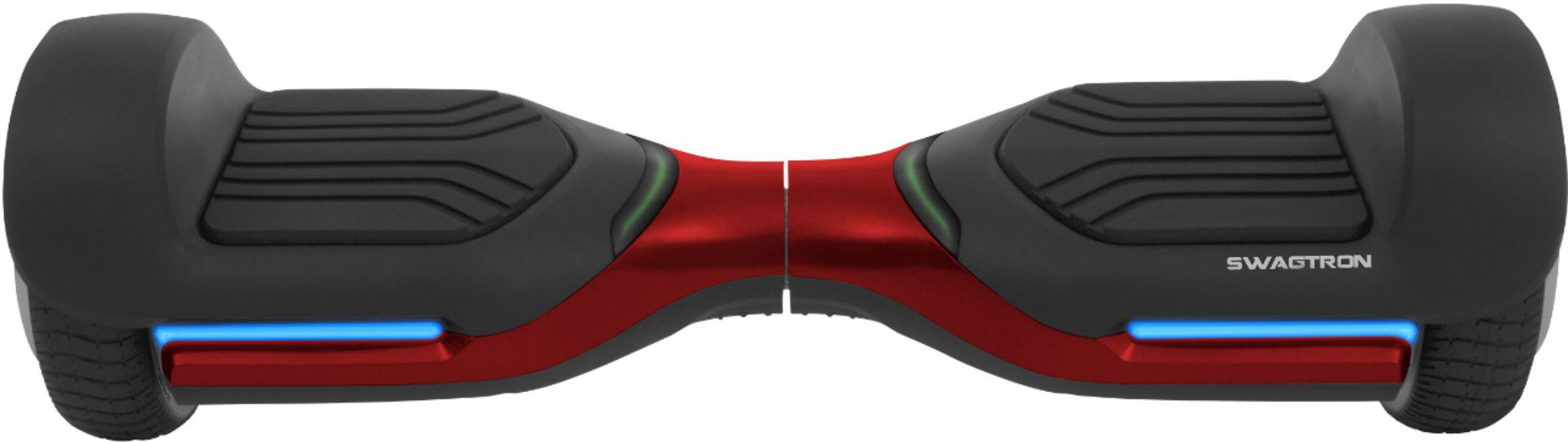 Alt View 17. Swagtron - T588 Self-Balancing Bluetooth Scooter with LED Wheels - Red.