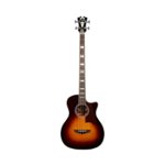 Front Zoom. D'Angelico - Premier 4-String Full-Size Grand Auditorium Bass Guitar - Vintage Sunburst.