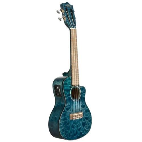 Best Buy Lanikai 4String Concert Ukulele Quilted Maple Blue Stain