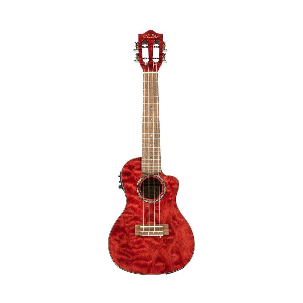 Best Buy Lanikai 4String Concert Ukulele Quilted Maple Red Stain GTSQMRDCEC
