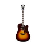 Front Zoom. D'Angelico - Premier 6-String Full-Size Dreadnought-Cutaway Acoustic/Electric Guitar - Vintage Sunburst.