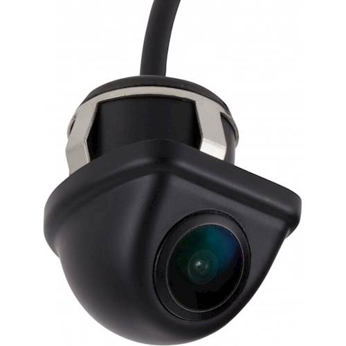 Angle View: EchoMaster - Universal Mini Lip Mount Back-Up or Front View Camera with Parking Lines - Black