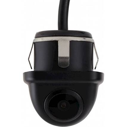 Front. EchoMaster - Universal Mini Lip Mount Back-Up or Front View Camera with Parking Lines - Black.