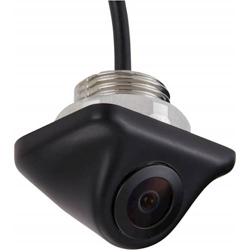 Angle View: EchoMaster - Universal Lip Mount or Tailgate Handle Back-Up Camera with Parking Lines - Black