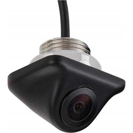 Angle. EchoMaster - Universal Lip Mount or Tailgate Handle Back-Up Camera with Parking Lines - Black.