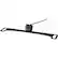 Front. EchoMaster - Universal License Plate Mount Camera with Parking Lines - Black.