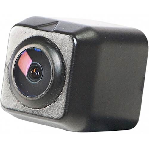 Left View: EchoMaster - Universal Mini Lip Mount Back-Up or Front View Camera with Parking Lines - Black