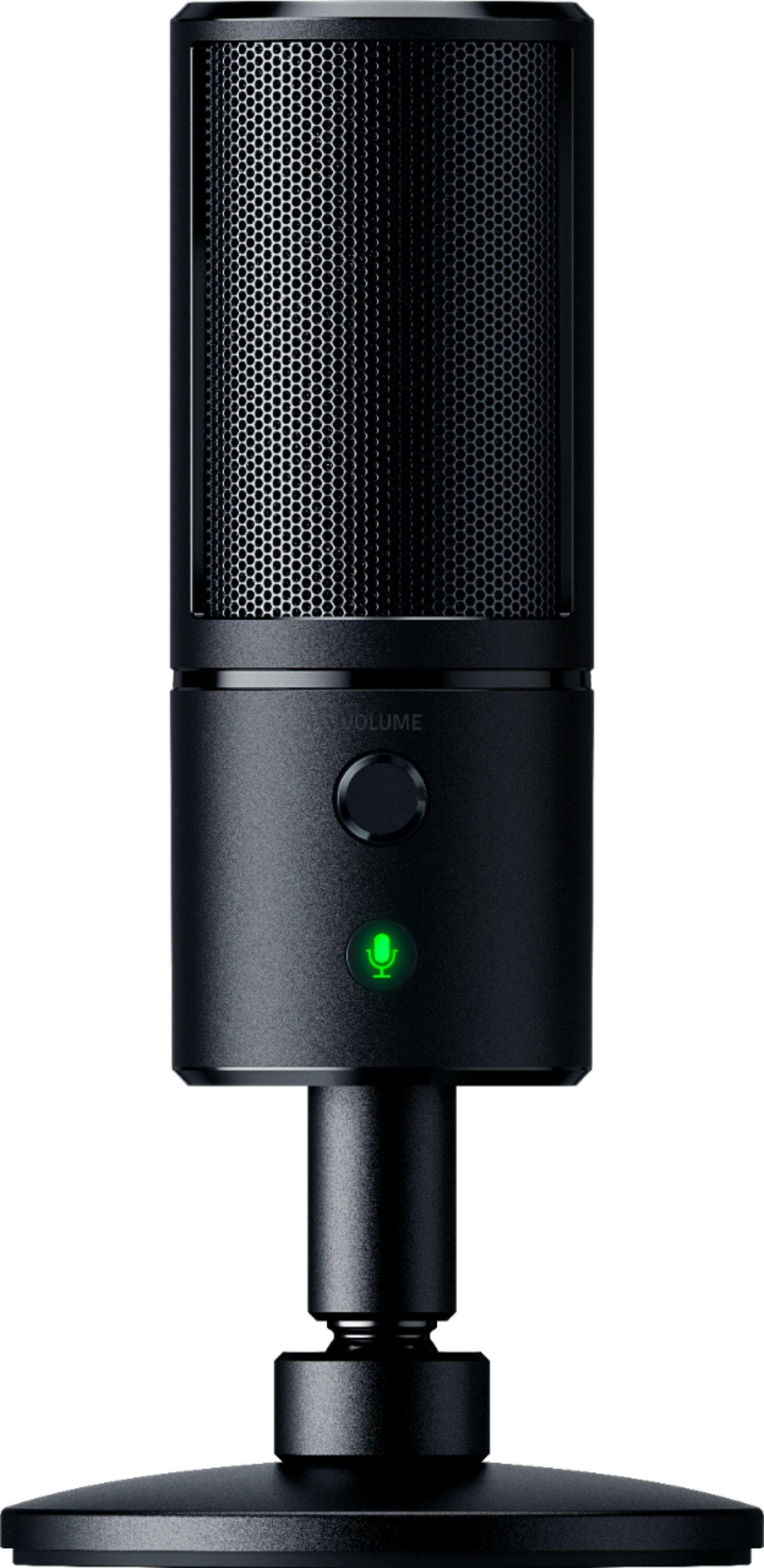 Front. Razer - Seirēn X USB Super Cardioid Condenser Microphone - Black.