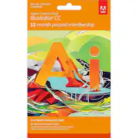 Adobe - Illustrator (1-Year Subscription) - Mac OS, Windows - Front_Zoom