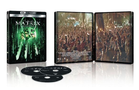 The Matrix Reloaded [SteelBook] [Digital Copy] [4K Ultra HD Blu-ray/Blu-ray] [Only @ Best Buy] [2003]