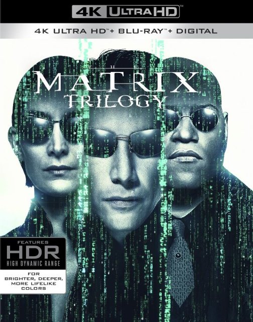 Front Standard. The Matrix Trilogy [Includes Digital Copy] [4K Ultra HD Blu-ray/Blu-ray].