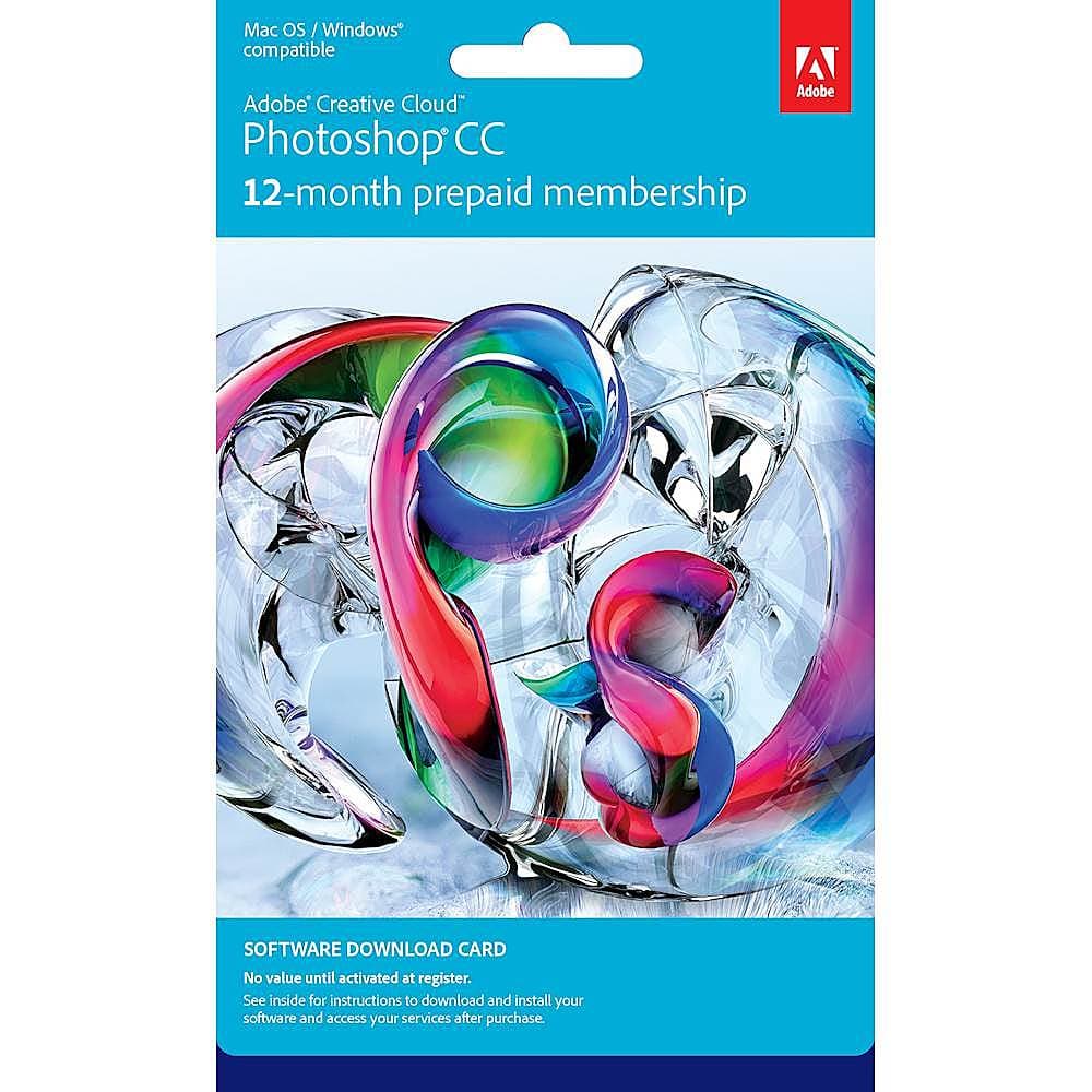 Adobe - Photoshop (1-Year Subscription) - Mac OS, Windows - Front_Zoom