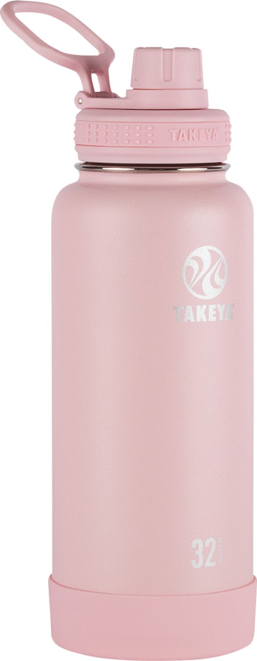 Angle View: Takeya - Actives 32oz Spout Bottle - Blush