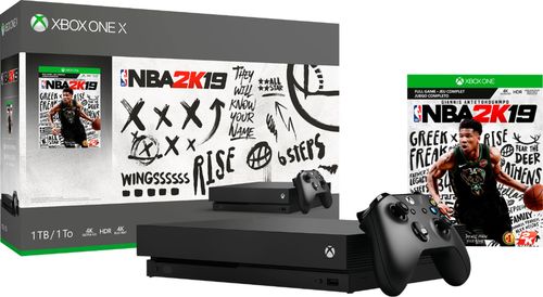 Microsoft Xbox One X 1TB NBA 2K19 Bundle with 4K Ultra HD Blu-ray in Black