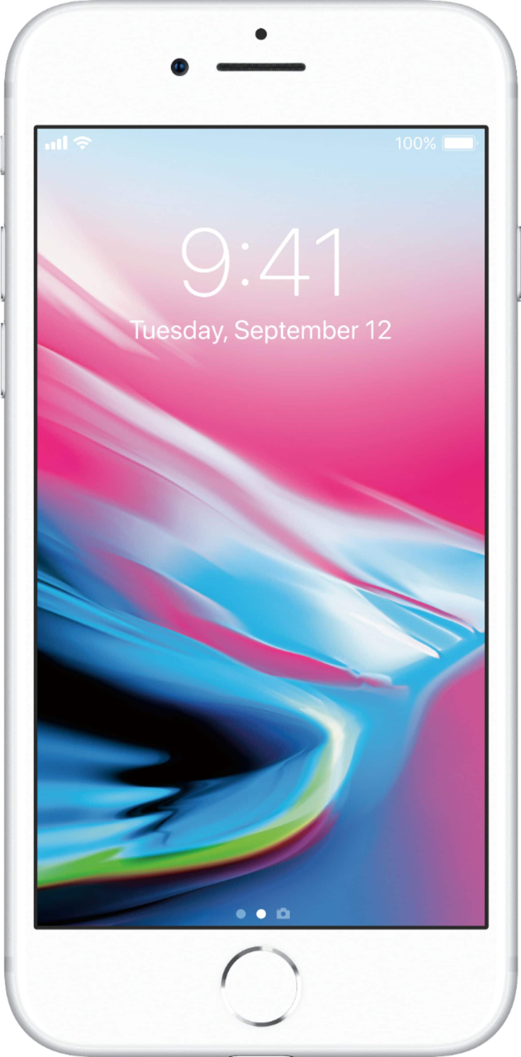Best Buy Total Wireless Apple Iphone 8 Silver Twapi8c64svpbb