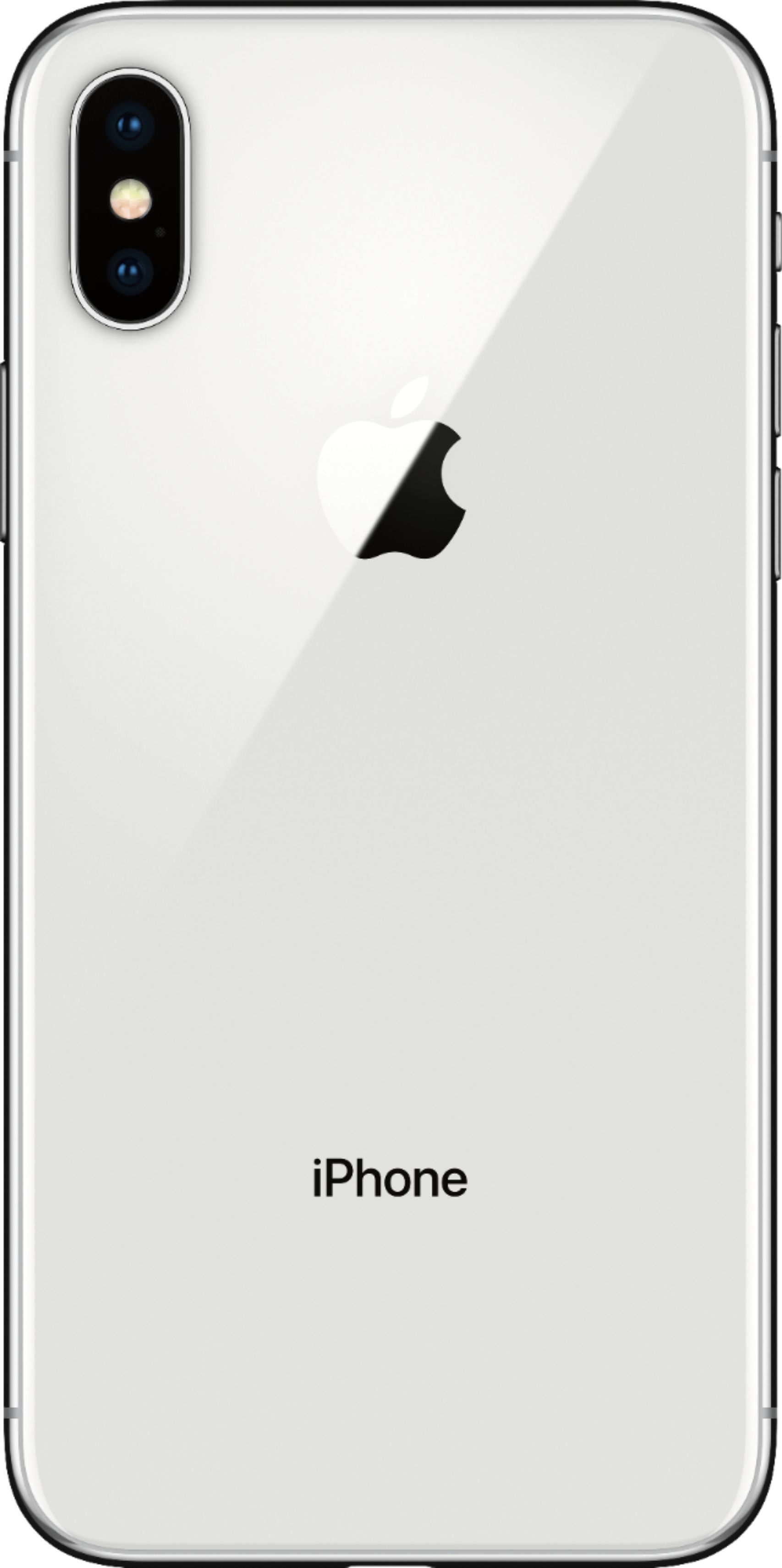 Back View: Total Wireless - iPhone X - Silver