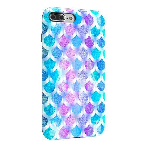 strongfit designers case for apple iphone 7 plus and 8 plus - blue purple mermaid strongfit designers case for apple iphone 7 plus and 8 plus - blue purple mermaid