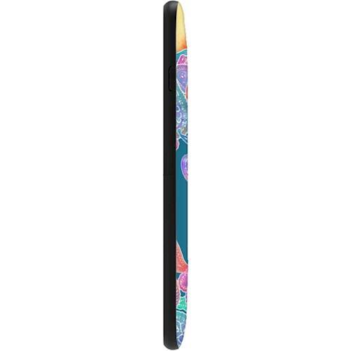 strongfit designers case for apple iphone 7 plus and 8 plus - rainbow paisley rain on blue strongfit designers case for apple iphone 7 plus and 8 plus - rainbow paisley rain on blue
