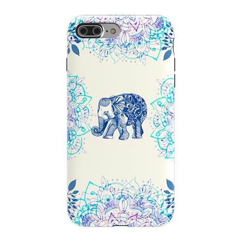 strongfit designers case for apple iphone 7 plus and 8 plus - pretty little elephant