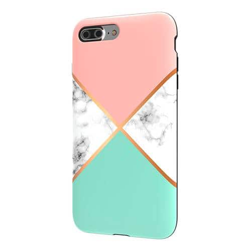 strongfit designers case for apple iphone 7 plus and 8 plus - marble iii 022