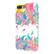Angle. ArtsCase - StrongFit Designers Case for Apple® iPhone® 7 Plus and 8 Plus - Rainbow Paisley Rain on White.