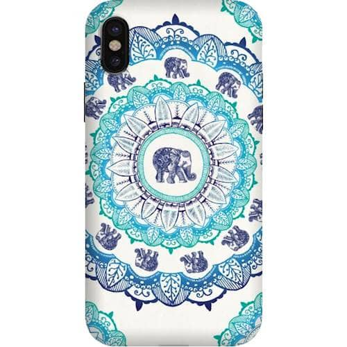 strongfit designers case for apple iphone x and xs - lucky elephant