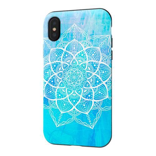 strongfit designers case for apple iphone x and xs - aqua mandala strongfit designers case for apple iphone x and xs - aqua mandala