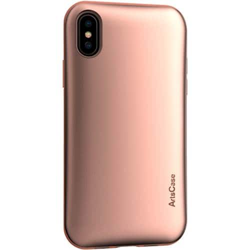 strongfit case for apple iphone x and xs - rose gold / rose