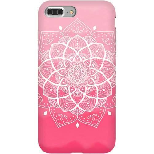 strongfit designers series case for apple iphone 7 plus and 8 plus - pink mandala strongfit designers series case for apple iphone 7 plus and 8 plus - pink mandala
