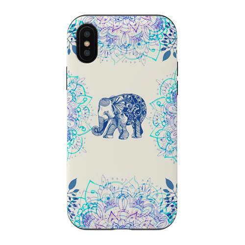 strongfit designers case for apple iphone x and xs - pretty little elephant strongfit designers case for apple iphone x and xs - pretty little elephant