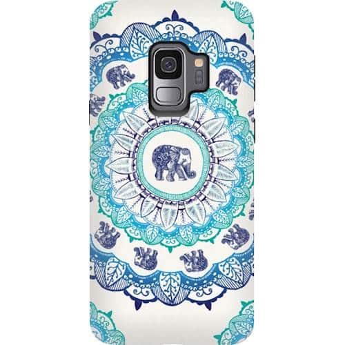 Front. ArtsCase - StrongFit Designers Case for Samsung Galaxy S9 - Lucky Elephant.