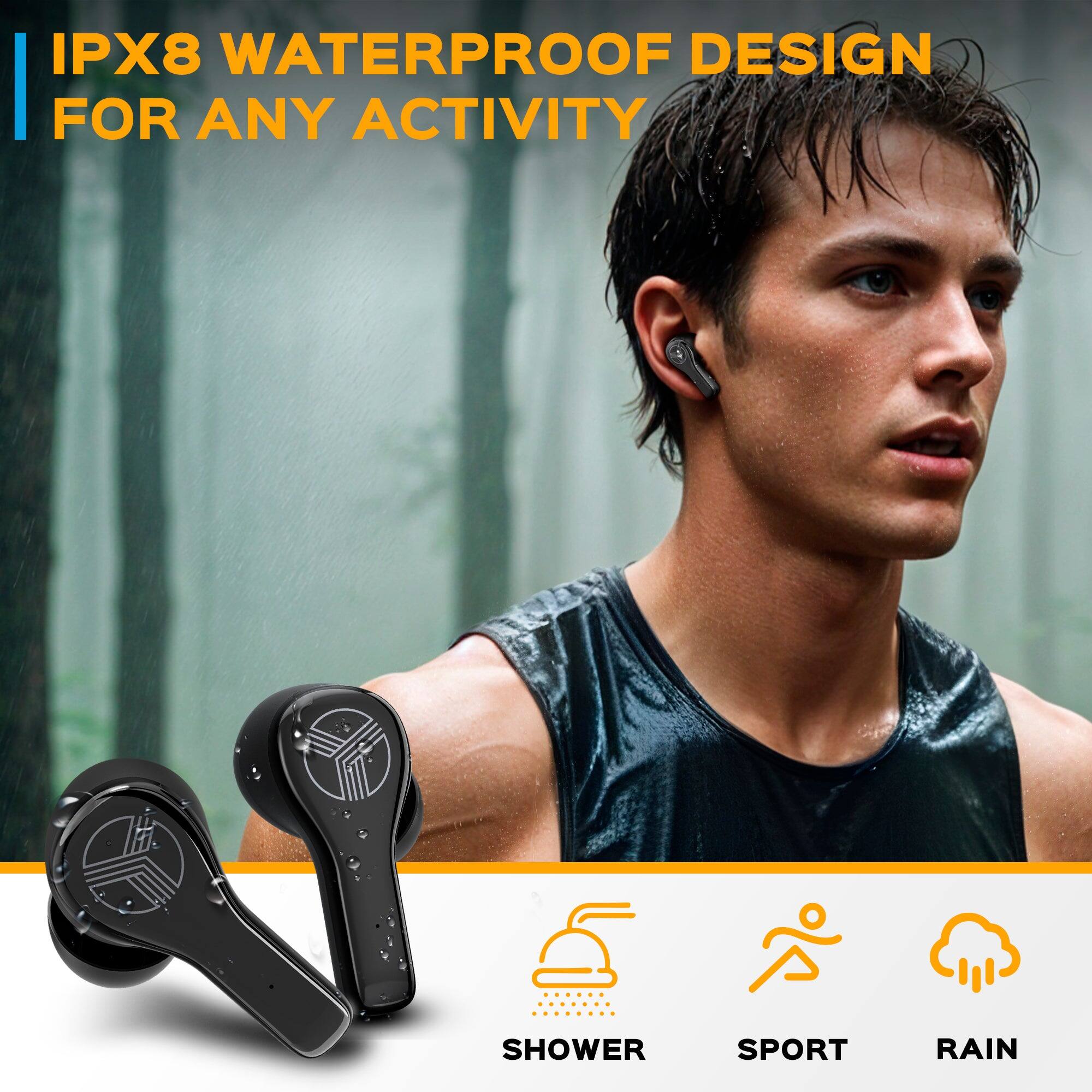 IPX8 WATERPROOF DESIGN | FOR ANY ACTIVITY

SHOWER | SPORT | RAIN