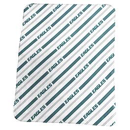 Logo Brands - Philadelphia Eagles 50" x 60" Classic Vertical Stripe Fleece Throw Blanket - Multicolor