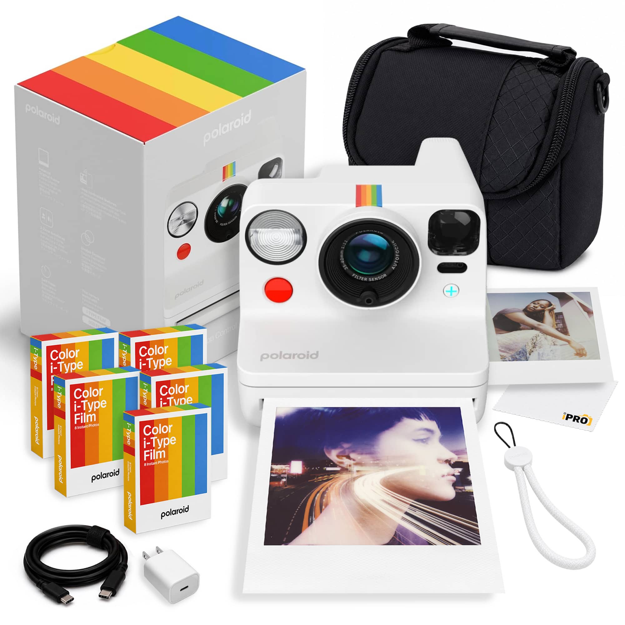 Polaroid - Now+ Generation 3 - i-Type Color Film (40) + Bag + More - White price history on PriceWatchPro