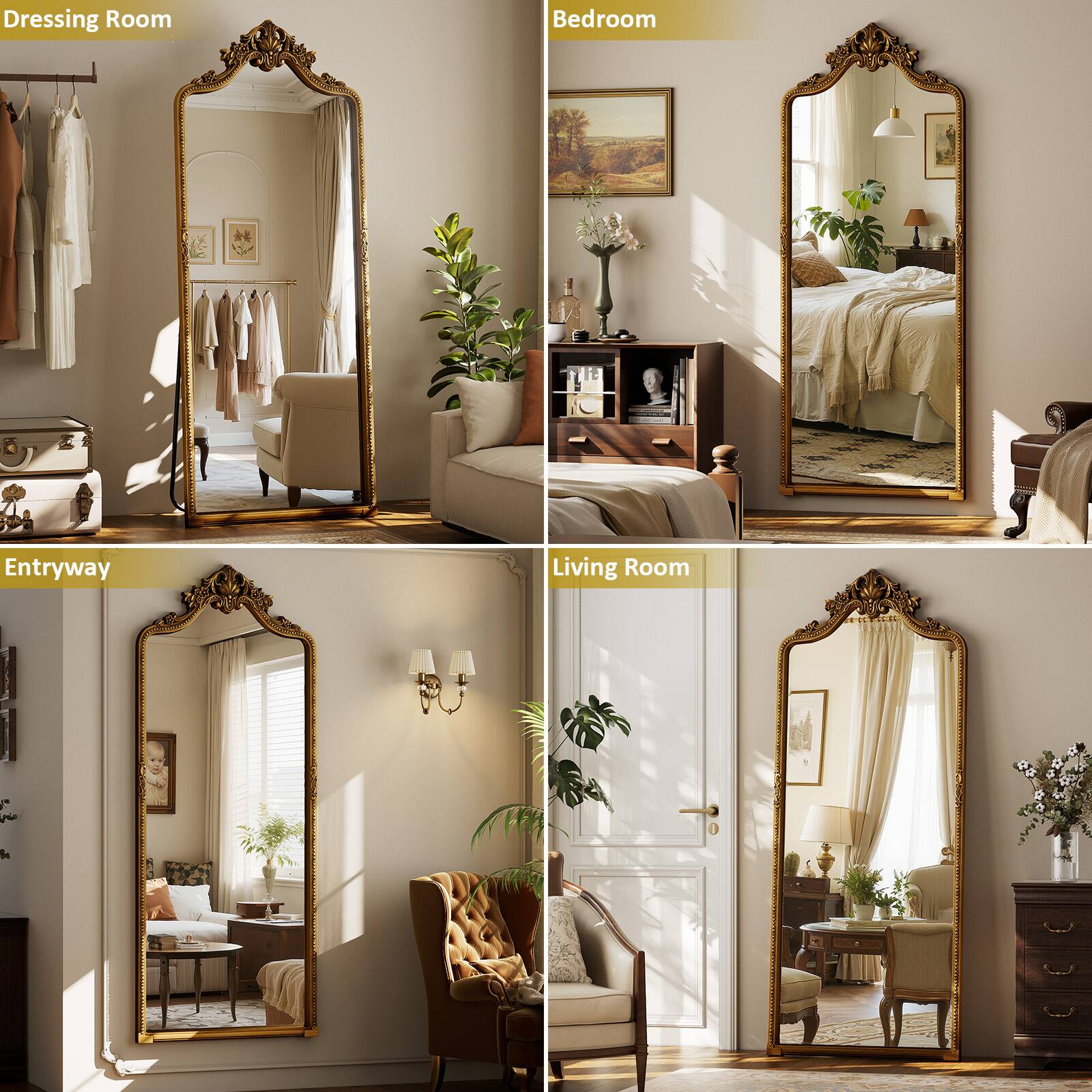 Dressing Room  
Bedroom  
Entryway  
Living Room