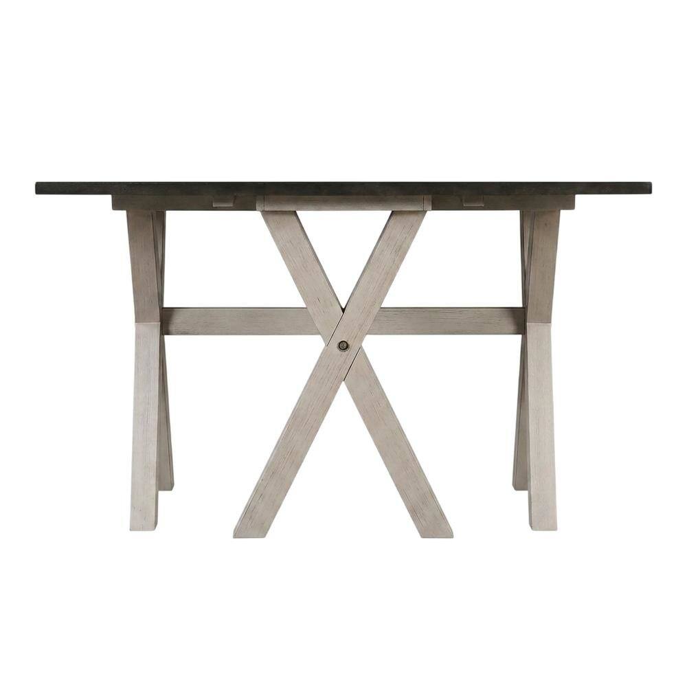 Angle. FurniFact - Charcoal Flip Top Coffee Table with Rubber Wood and MDF Finish - Charcoal.