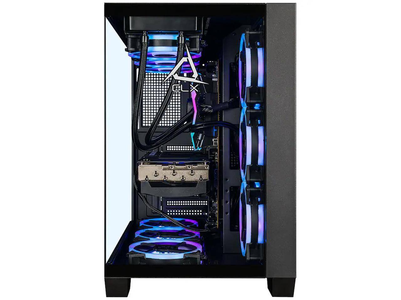 Alt View 9. CLX - CLX Gaming Desktop - AMD Ryzen 7 9800X3D, 32GB DDR5, RTX 5080 16GB, 2TB SSD, WiFi, Win 11 - Black.