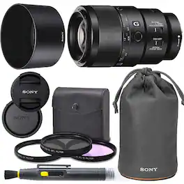 Bundle - Sony - FE 90mm f/2.8 Macro G OSS Lens with Accessory Kit