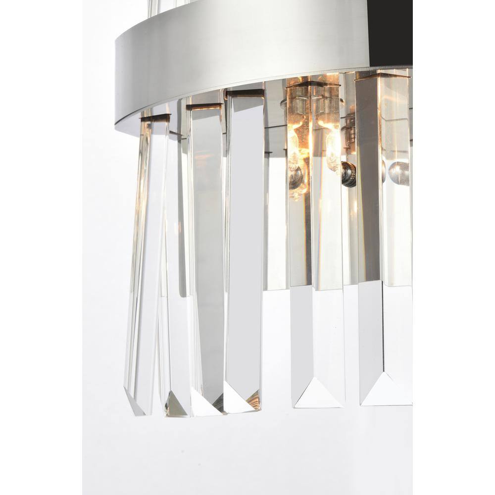 Alt View 1. Elegant Lighting - Serephina 8 inch crystal bath sconce in chrome - Chrome.