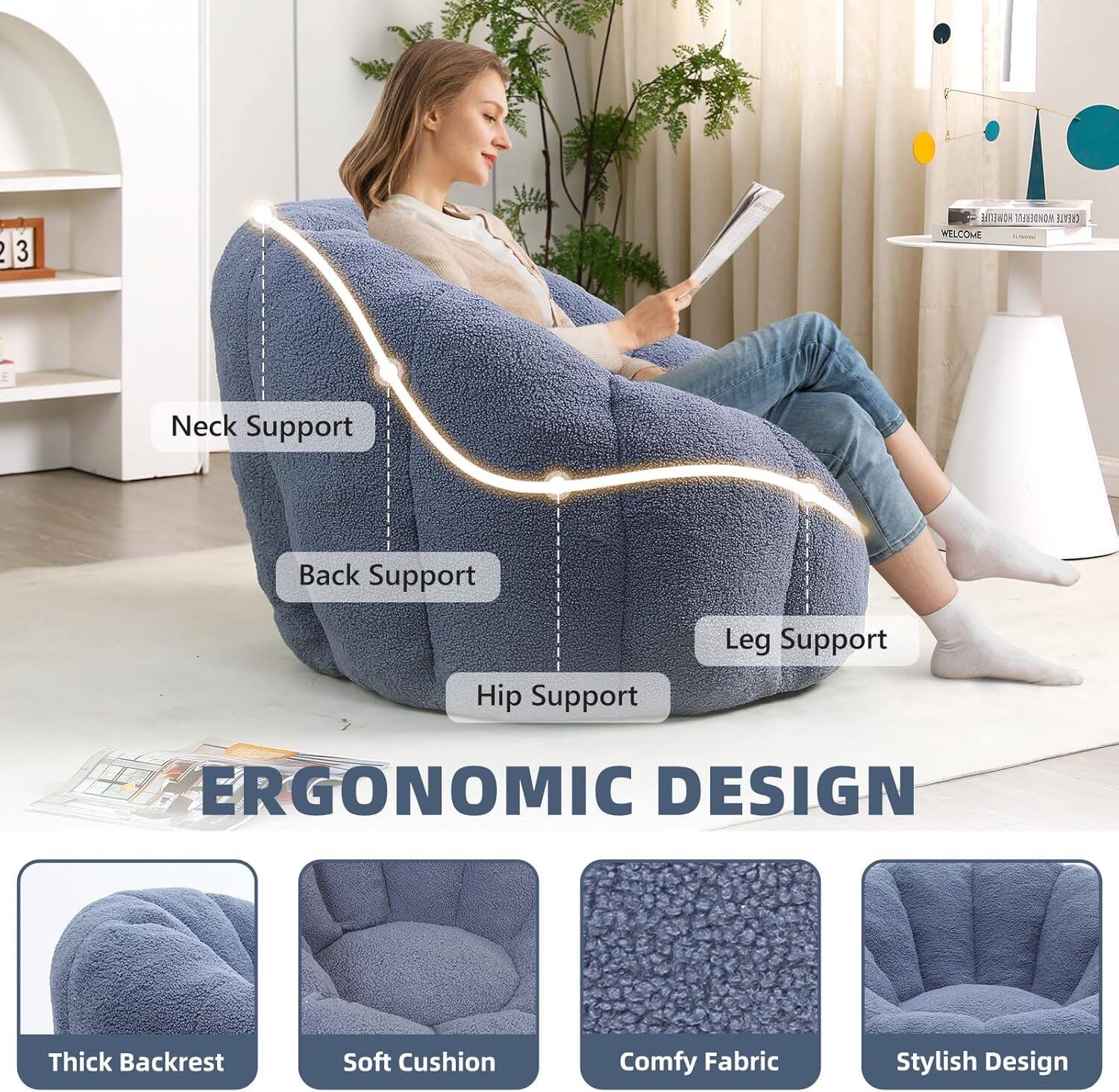 2 3 TNA 15N T3 WELCOME  
Neck Support  
Back Support  
Hip Support  
Leg Support  
ERGONOMIC DESIGN  
Thick Backrest  
Soft Cushion  
Comfy Fabric  
Stylish Design