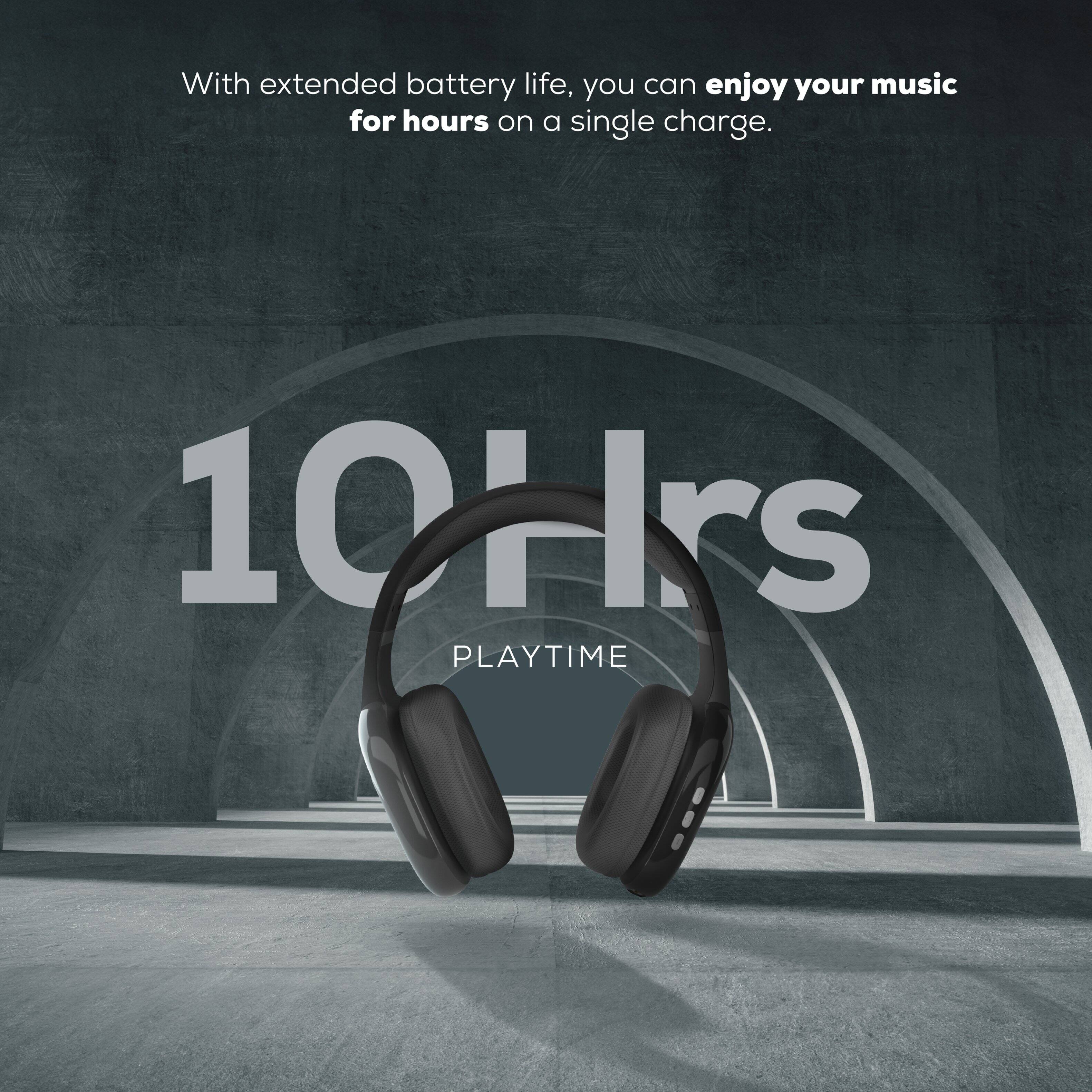 With extended battery life, you can enjoy your music for hours on a single charge.

10 Hrs PLAYTIME