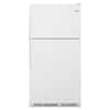 Front. Whirlpool - 20.5 Cu. Ft. Top-Freezer Refrigerator with Frameless Glass Shelves - White.