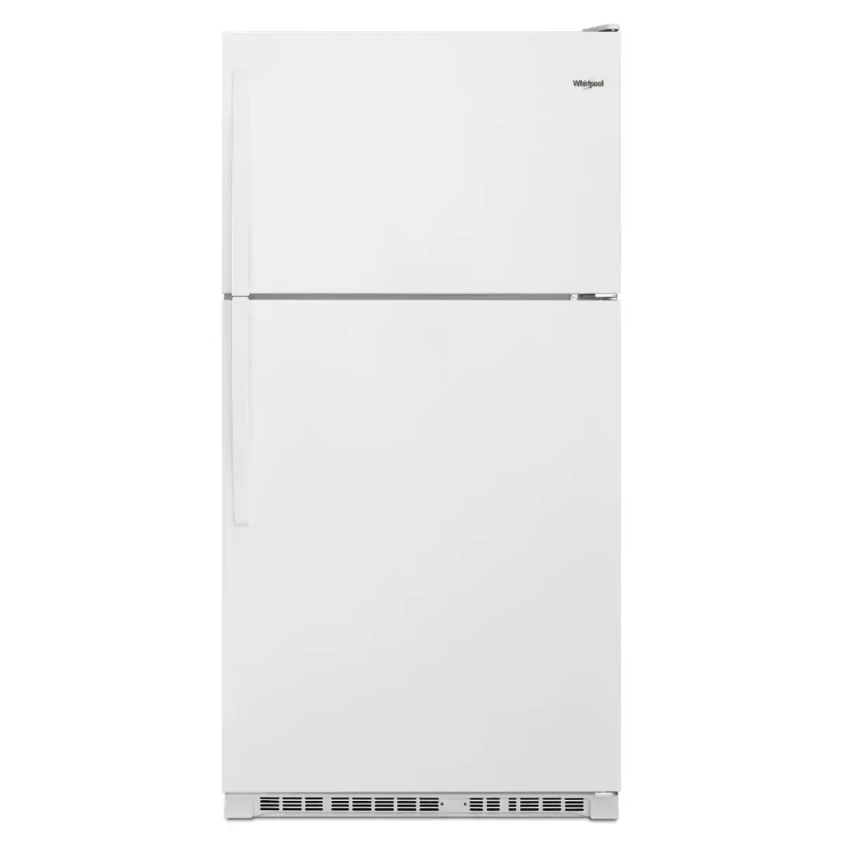 Whirlpool - 20.5 Cu. Ft. Top-Freezer Refrigerator with Frameless Glass Shelves - White
