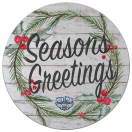 Jardine - Mount Mary Blue Angels 20'' x 20'' Season's Greetings Circle - White