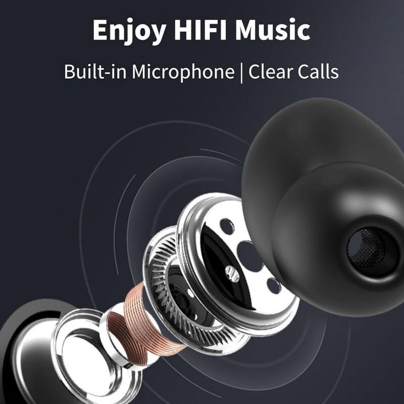 Enjoy HIFI Music  
Built-in Microphone | Clear Calls